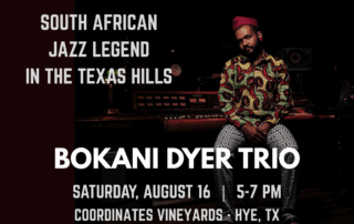 Bokani Dyer Trio at Coordinates Vineyards