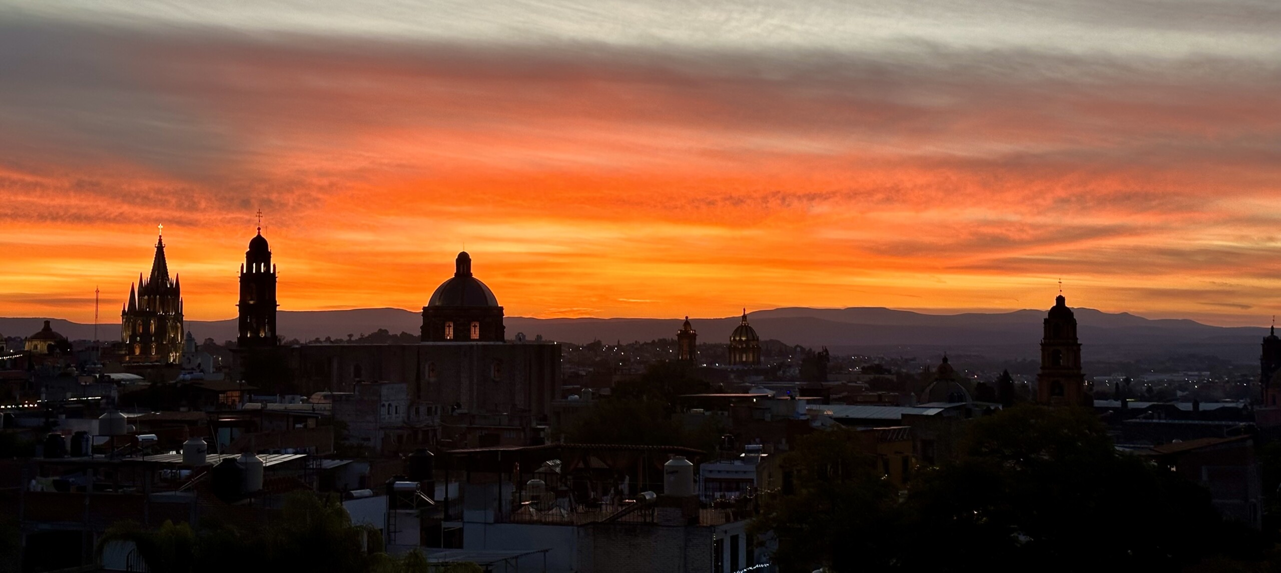 Casa Almira rooftop view in San Miguel de Allende – Coordinates Vineyards wine club travel perk